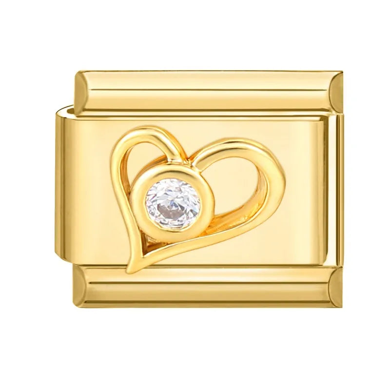 Charm dorado corazon