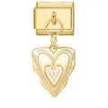 Charm colgante dorado corazon
