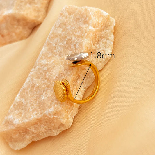 Anillo conchas de mar mix