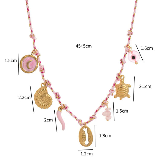 Collar Summer Pink Tropic