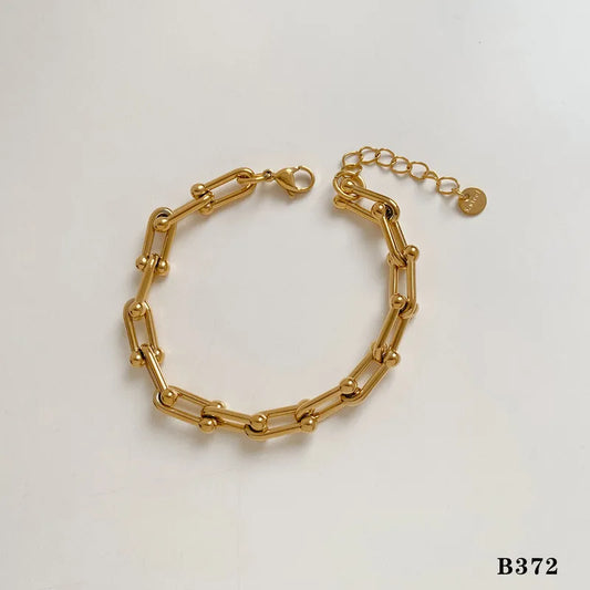 Pulsera eslabones dorada