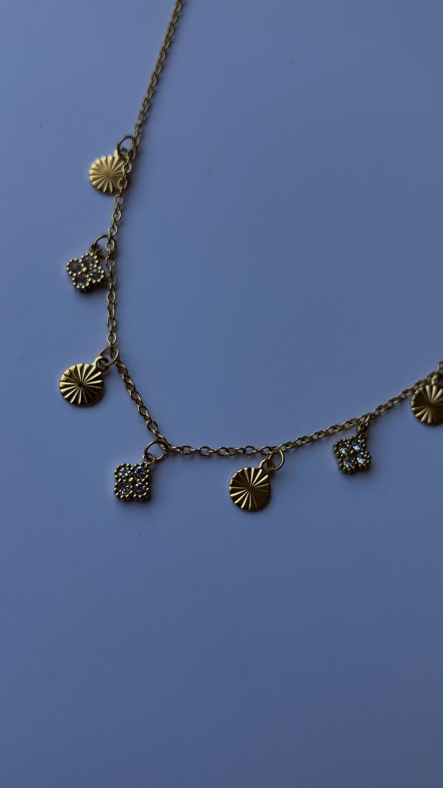 Choker diamante trebol