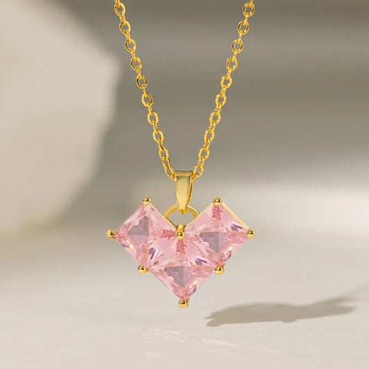 Collar corazon rosita