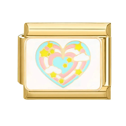 Charm dorado corazon dulce