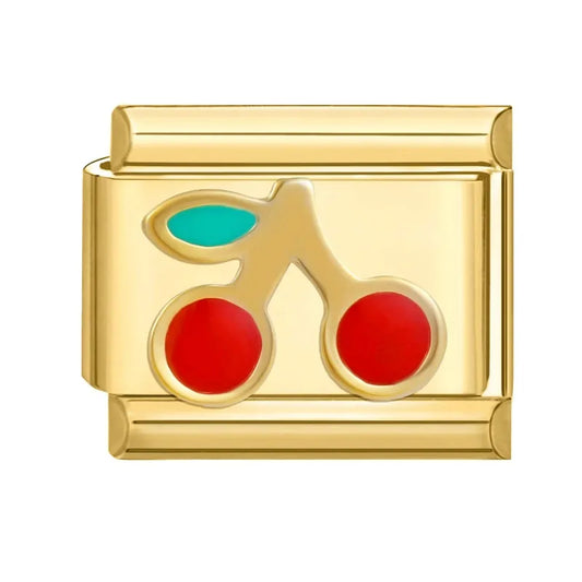 Charm dorado cereza