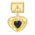 Charm colgante dorado corazon