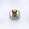 Charm plateado osito