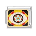 Charm plateado dardos