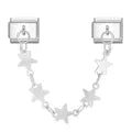 Charm colgante doble estrellas