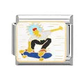 Charm plateado skater