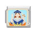 Charm plateado graduada