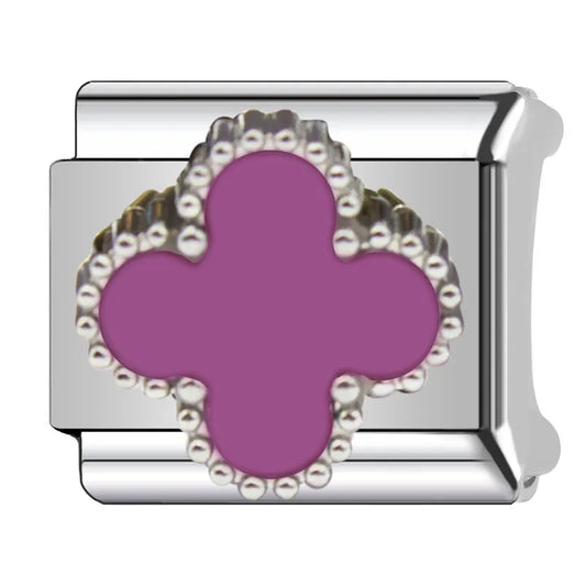 Charm plateado VC purpura