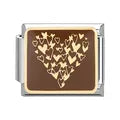 Charm plateado corazones