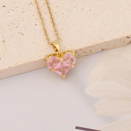 Collar corazon rosita