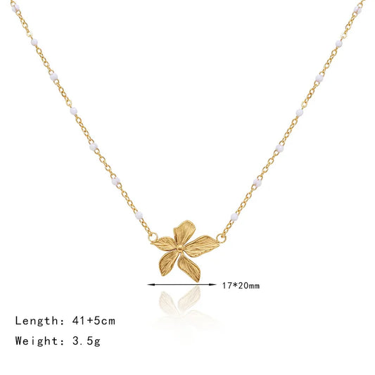Choker flor dorada
