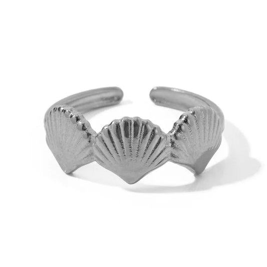 Anillo conchitas de mar