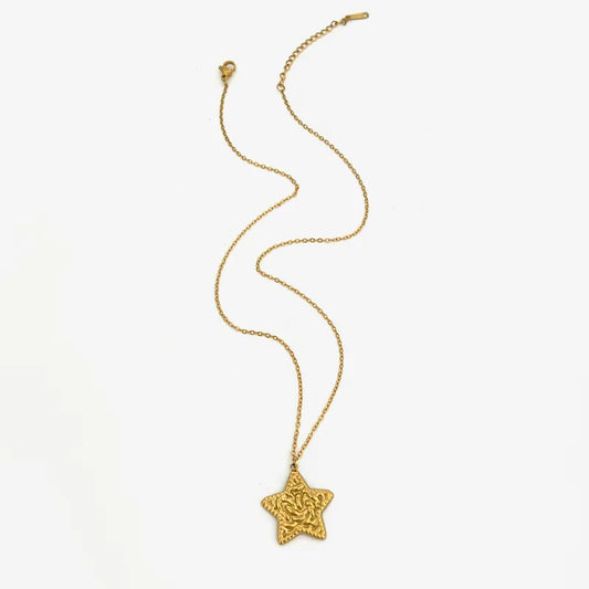 Collar estrella dorada