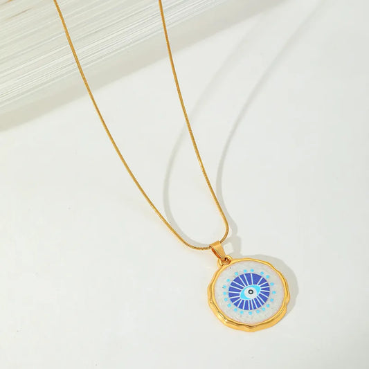 Collar ojo turco con relieve