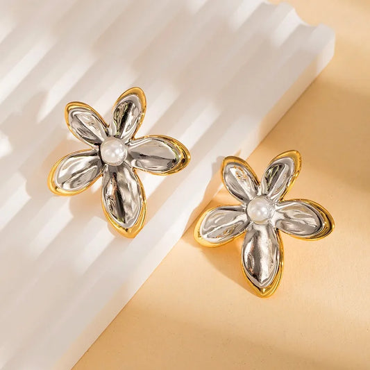 Aretes de flor chunky mix