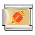 Charm plateado balon futbol americano