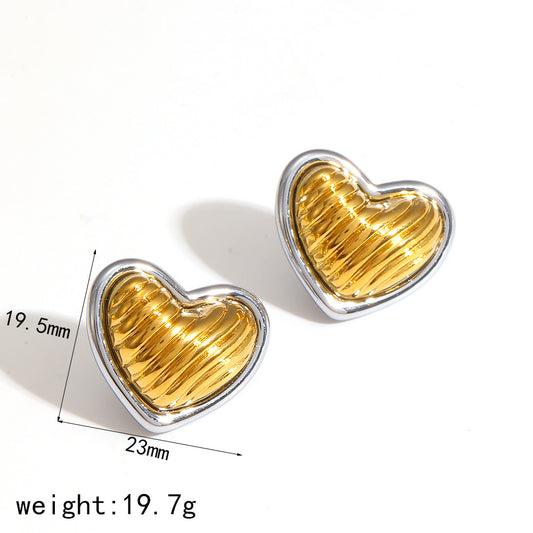 Aretes Chunkys Mix Corazon