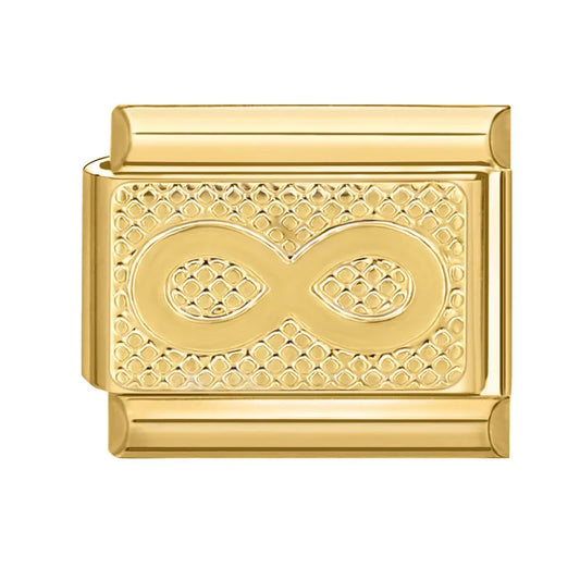 Charm dorado infinito