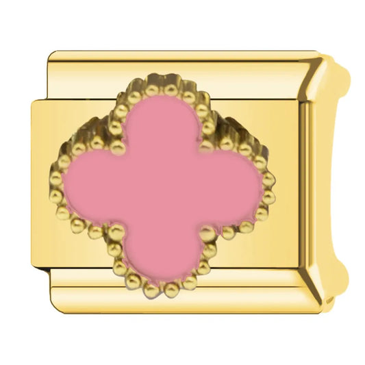 Charm dorado VC rosa