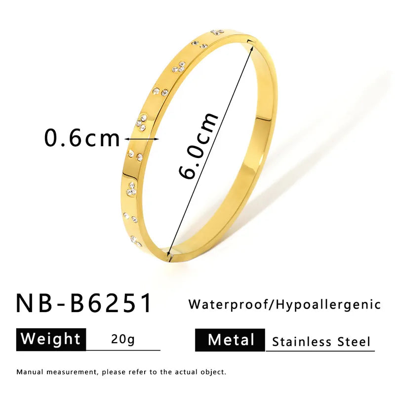 Bangle brillos dorada