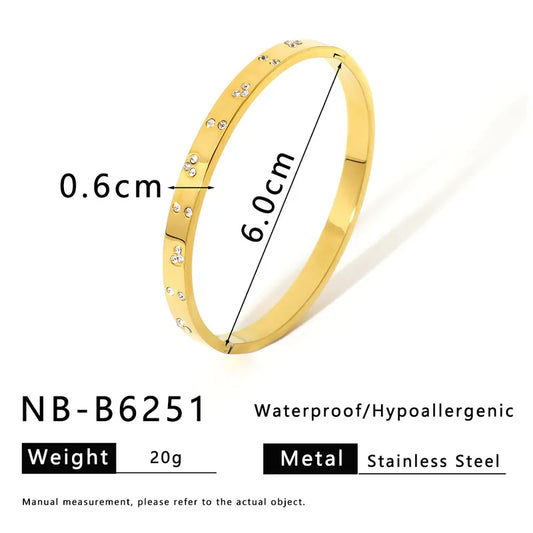 Bangle brillos dorada