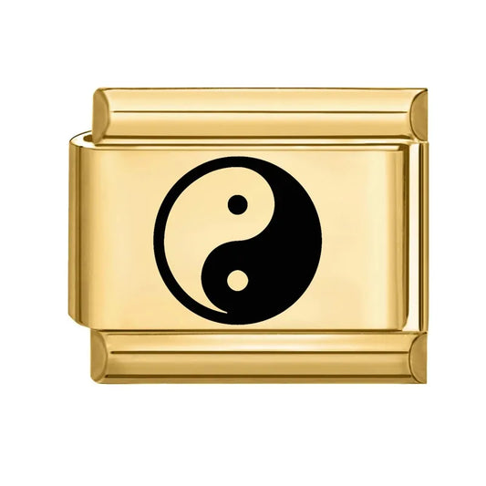 Charm dorado ying yang
