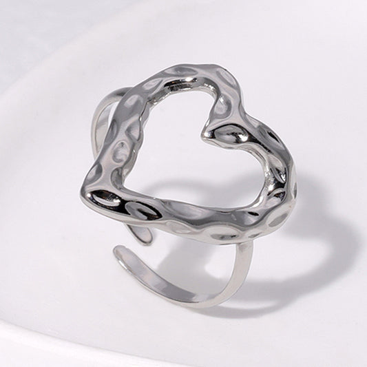 Anillos corazon chunky