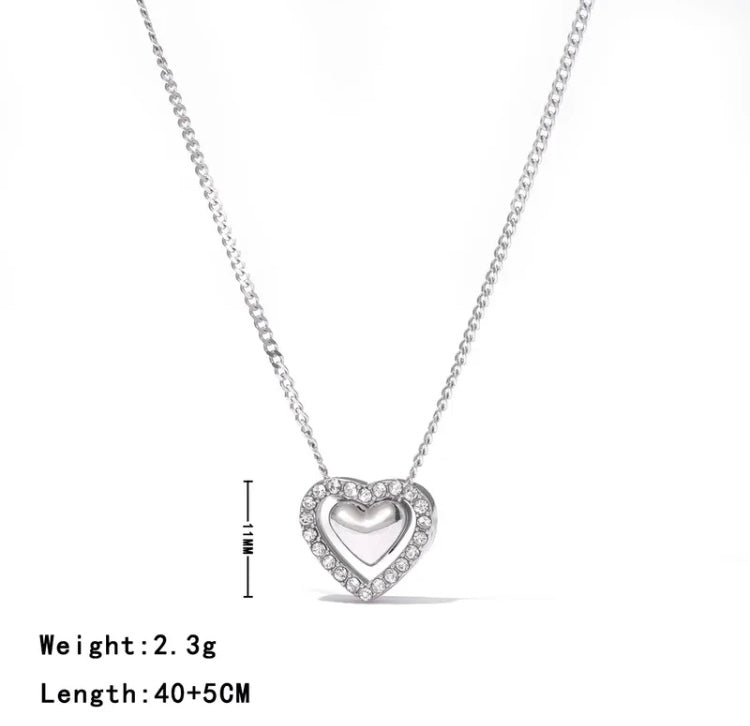 Collar corazon exquisito