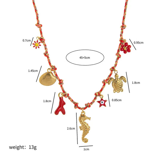 Collar Summer Amanecer Coral