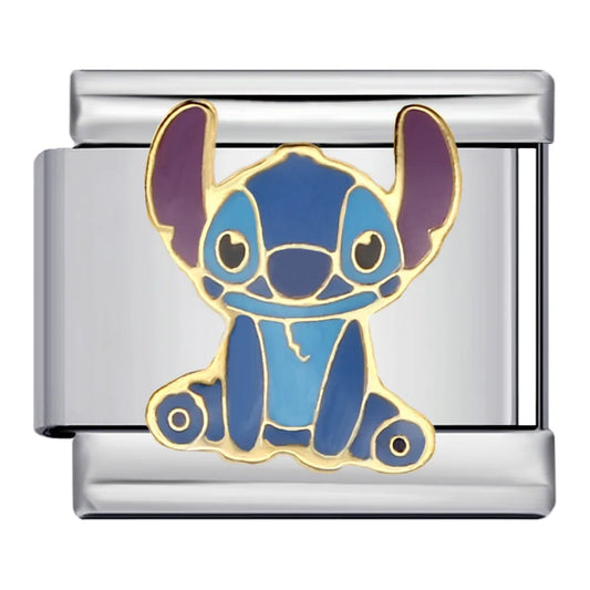 Charm plateado stitch