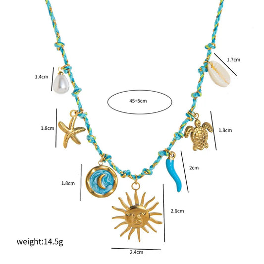 Collar summer Ola Azul