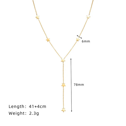Choker corbata de estrellas