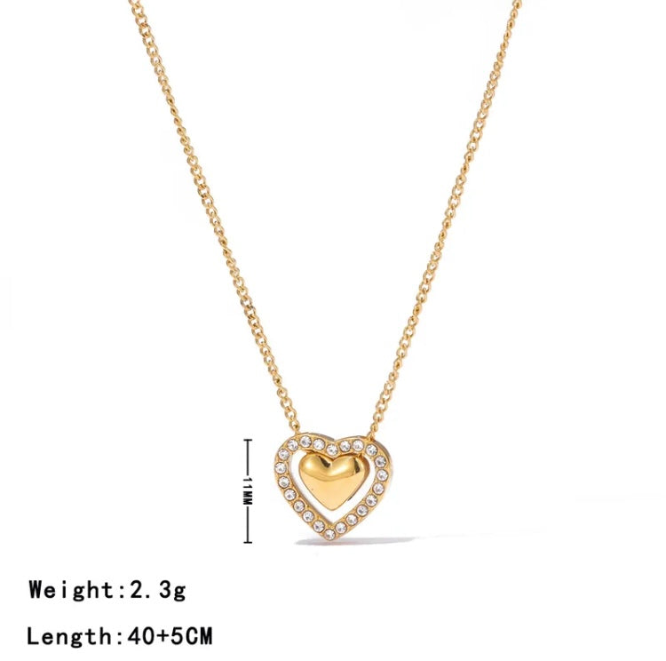 Collar corazon exquisito