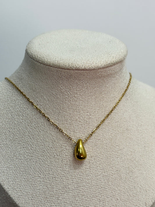 Collar gota dorada