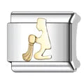Charm plateado acuario