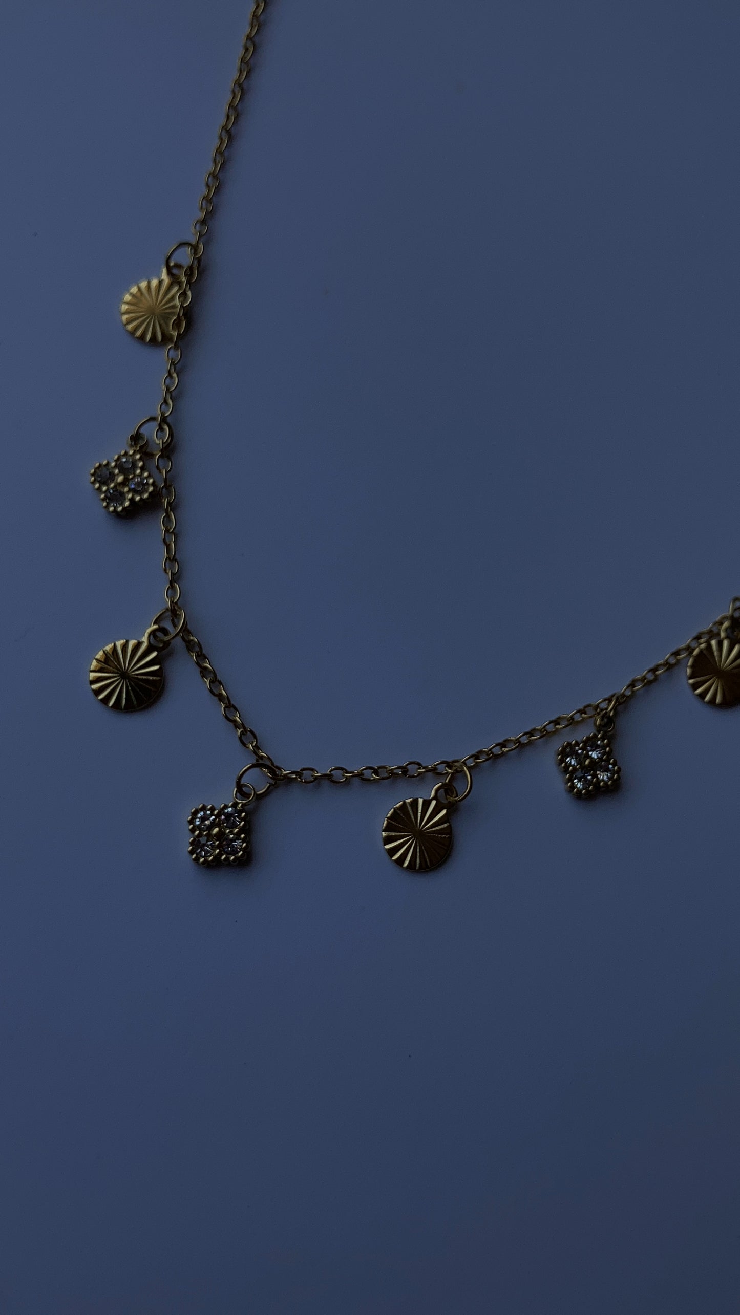 Choker diamante trebol