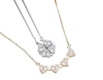 Collar trebol doble vista