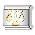 Charm plateado libra