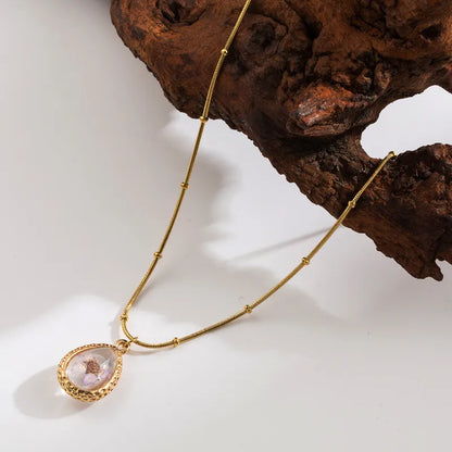 Collar flor encapsulada