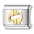 Charm plateado piscis
