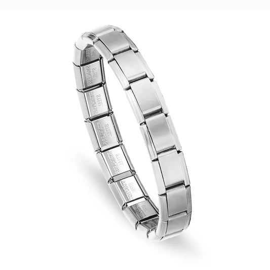 Pulsera italiana plateada
