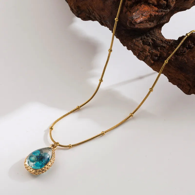 Collar flor encapsulada